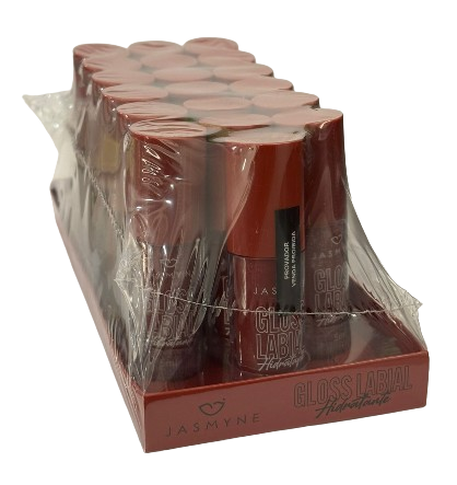 J0113-4 GLOSS LABIAL HIDRATANTE CHERRY QUARTZ JASMYNE - BX 18 UN