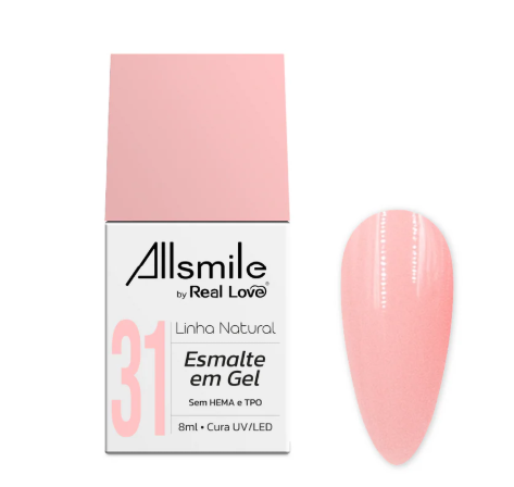 YN-01-31 ESMALTE EM GEL LINHA NATURAL 10ML REAL LOVE