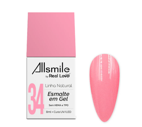 YN-01-34 ESMALTE EM GEL LINHA NATURAL 10ML REAL LOVE