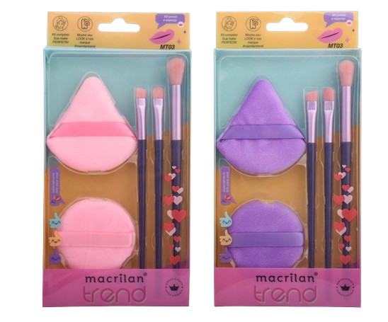 MT03 KIT PINCEL E ESPONJA MACRILAN