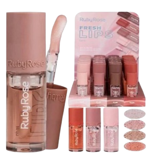 HB-L6526-G1 LIP OIL FRESH LIPS RUBY ROSE BX/24UN