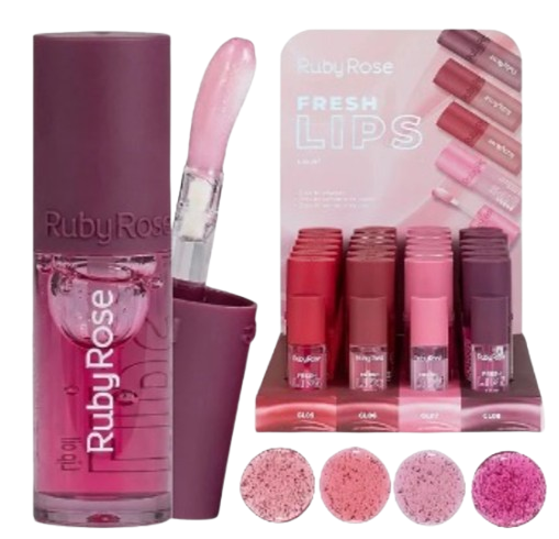 HB-L6526-G2 LIP OIL FRESH LIPS RUBY ROSE BX/24UN