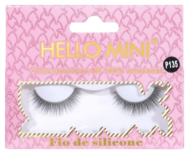 CL2171- 8 CILIOS POSTICOS 6D SILICONE  HELLO MINI