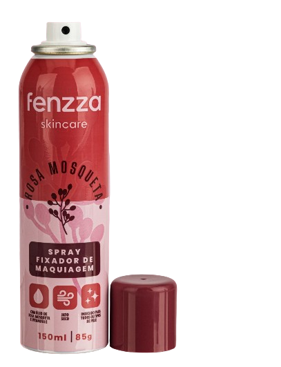 FZ50010 FIXADOR DE MAQUIAGEM ROSA MOSQUETA FENZZA