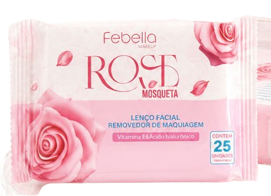 LRM50704 - LENCO FACIAL REMOVEDOR DE MAQUIAGEM FEBELLA/BX 12UN