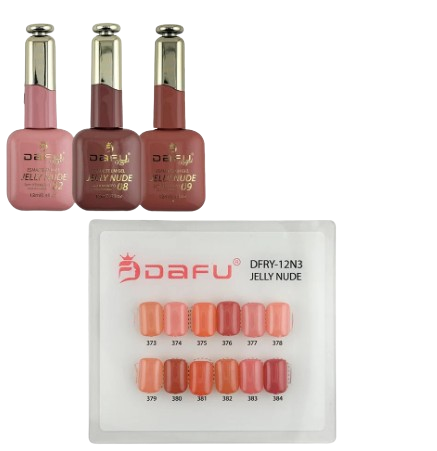 EMRY-12N3 ESMALTE CLEAR GEL - JELLY NUDE - DAFU/BX 12UN