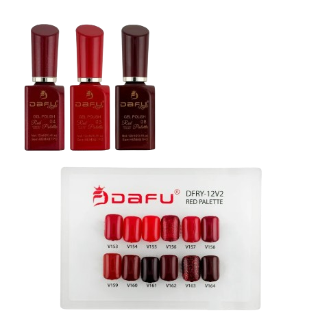 EMRY-12V2 - ESMALTE EM GEL RED PALETTE-DAFU/BX 12UN
