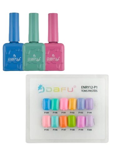EMRY12-P1-ESMALTE EM GEL TONS PASTEIS-DAFU/BX 12UN
