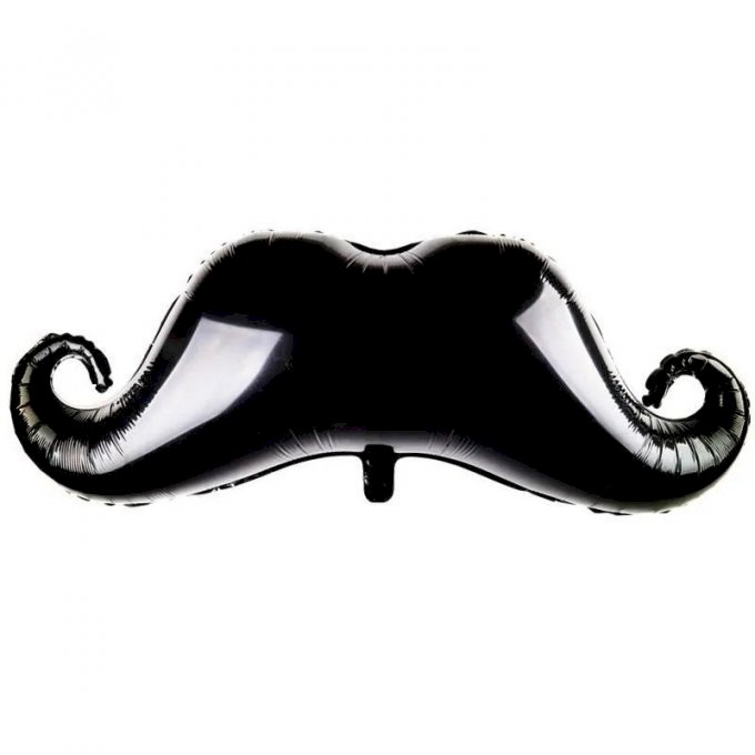 BALAO METALIZADO BIGODE 89CM