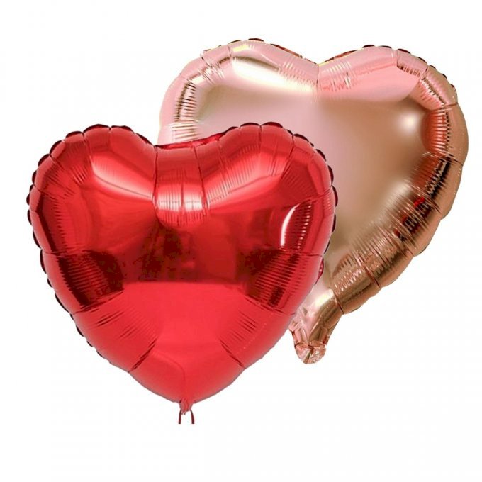 BALAO METALIZADO CORACAO 60CM