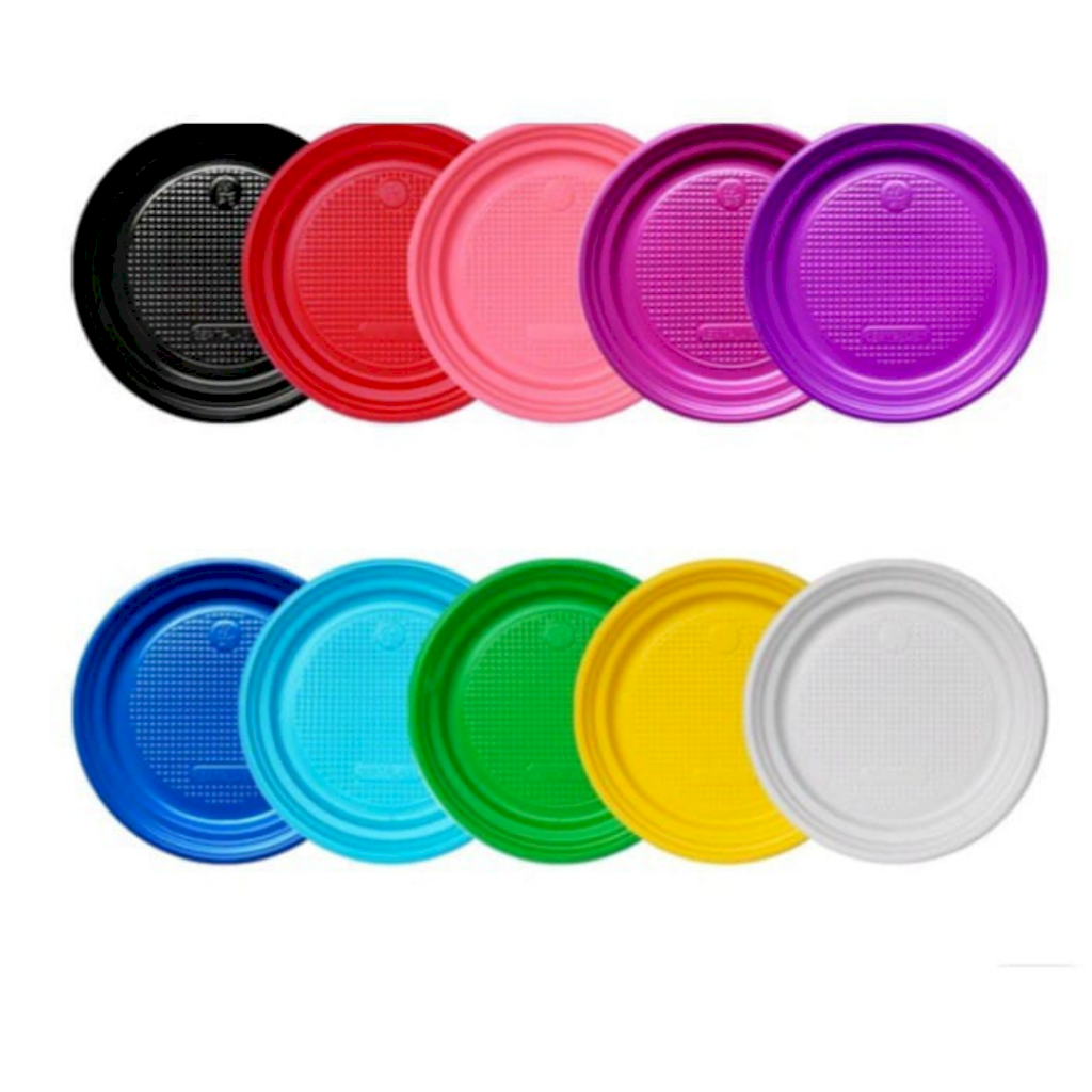 PRATO PLASTICO RASO 15CM