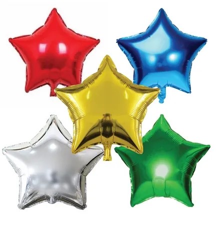 BALAO METALIZADO ESTRELA 40CM