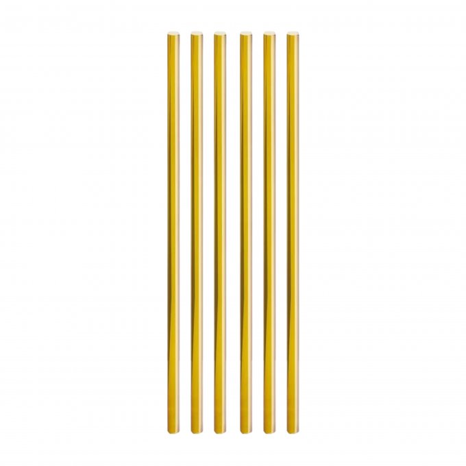 CANUDO DE PAPEL METALIZADO C/12