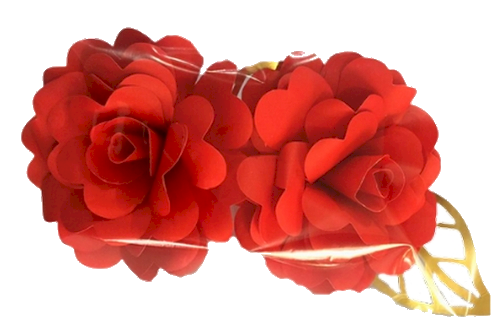 FLOR DE PAPEL PETALA CORACAO