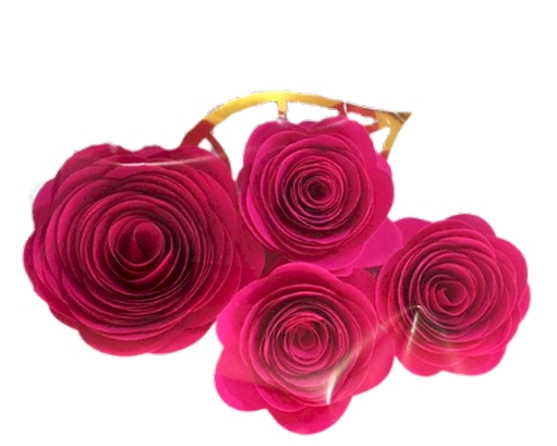 FLOR DE PAPEL ESPIRAL