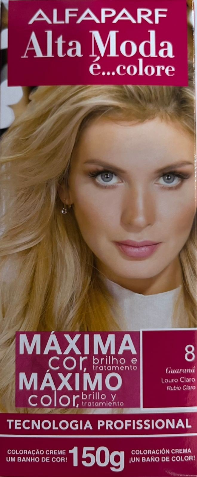 Coloração Alta Moda Alfaparf 8 Louro Claro