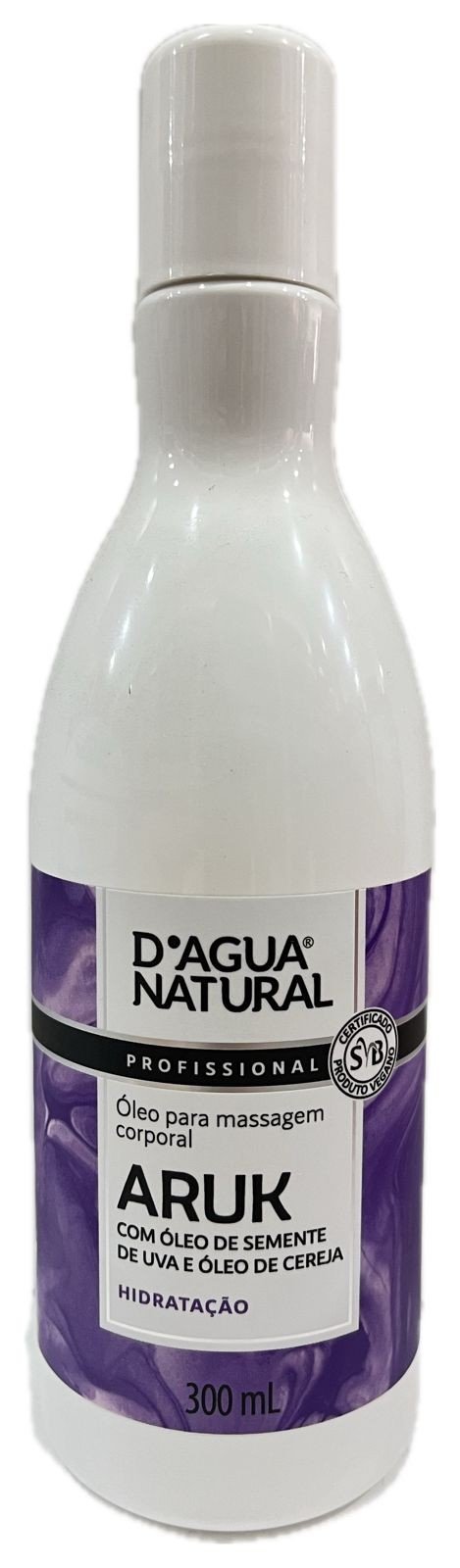 Óleo para Massagem Dágua Natural Aruk Semente de Uva e Cereja 300ml