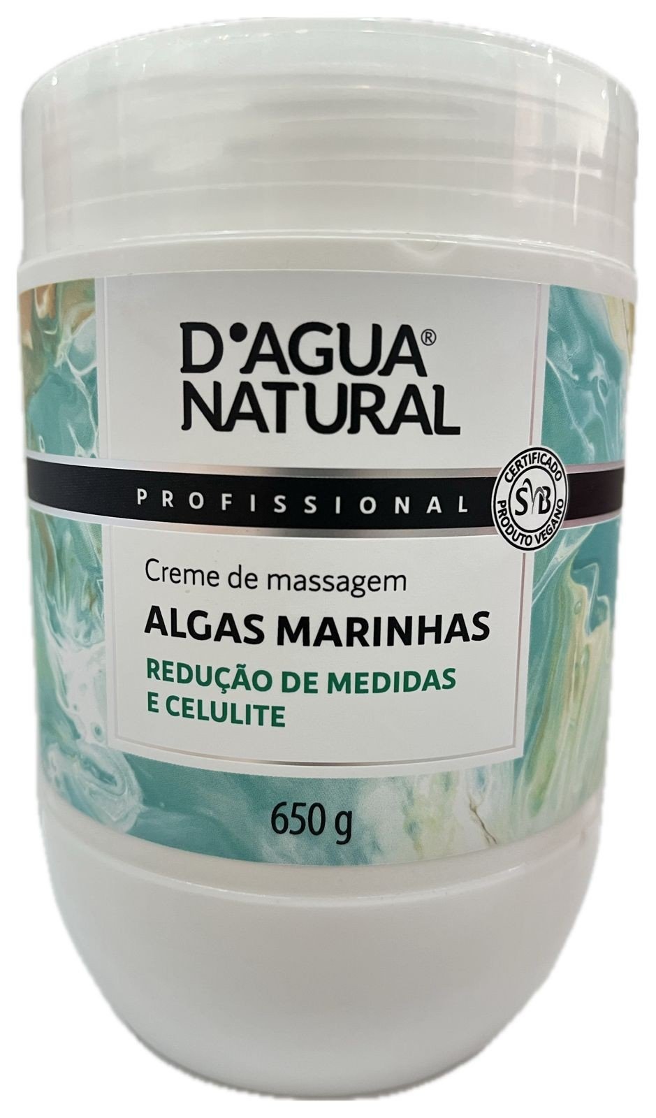 Creme de Massagem Dágua Natural Algas Marinhas 650g