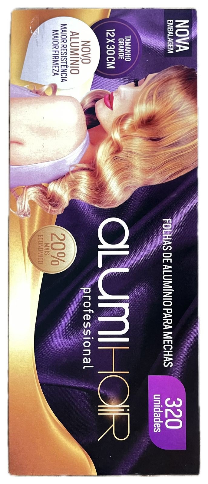 Folhas de Alumínio para Mechas Alumihair c/320 folhas