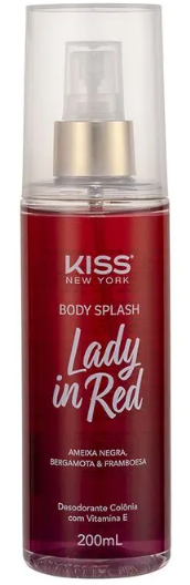 Body Splash Kiss Lady in Red 200ml