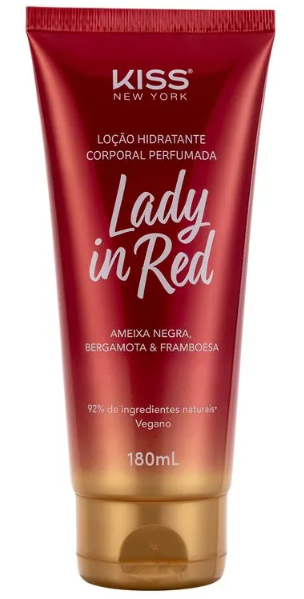 Loção Hidratante Kiss Lady in Red 180ml