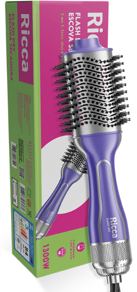 Escova Secadora Ricca Flash Dry 1300w 110v