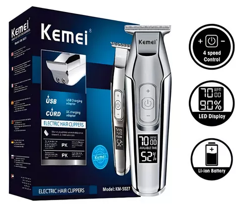 Máquina Acabamento Kemei sem fio KM-5027 Bivolt