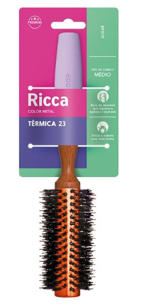 Escova Ricca Térmica Color Metal 290
