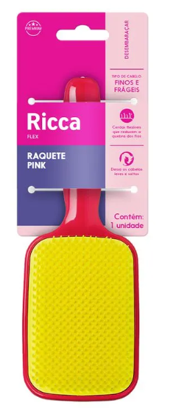 Escova Ricca Raquete Pink 450