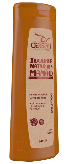 Shampoo Dalsan Iogurte Natural e Mamão 300ml