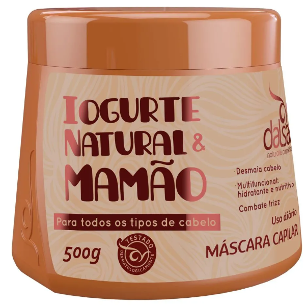Máscara Dalsan Iogurte Natural e Mamão 500g