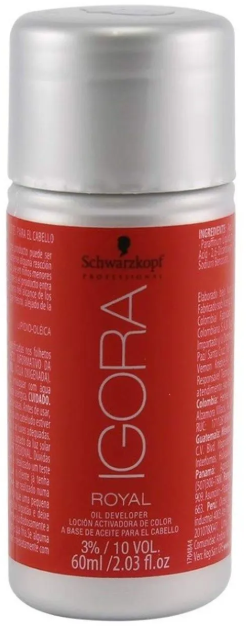 Água Oxigenada Igora Royal 10 volumes 60ml