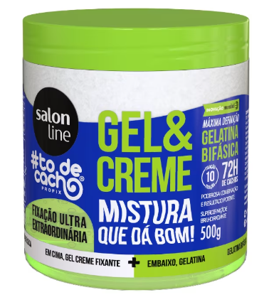 Gelatina Salon Line #Todecacho Gel Creme Fixação Ultra 550g