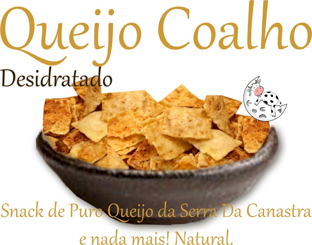 Snack Queijo Coalho desidratado
