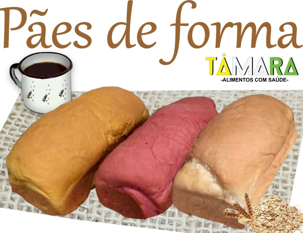 Pães de forma sem glútem Tãmara