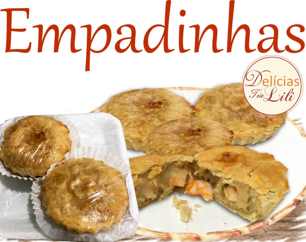 kit com 50 empadinhas Tia Lili