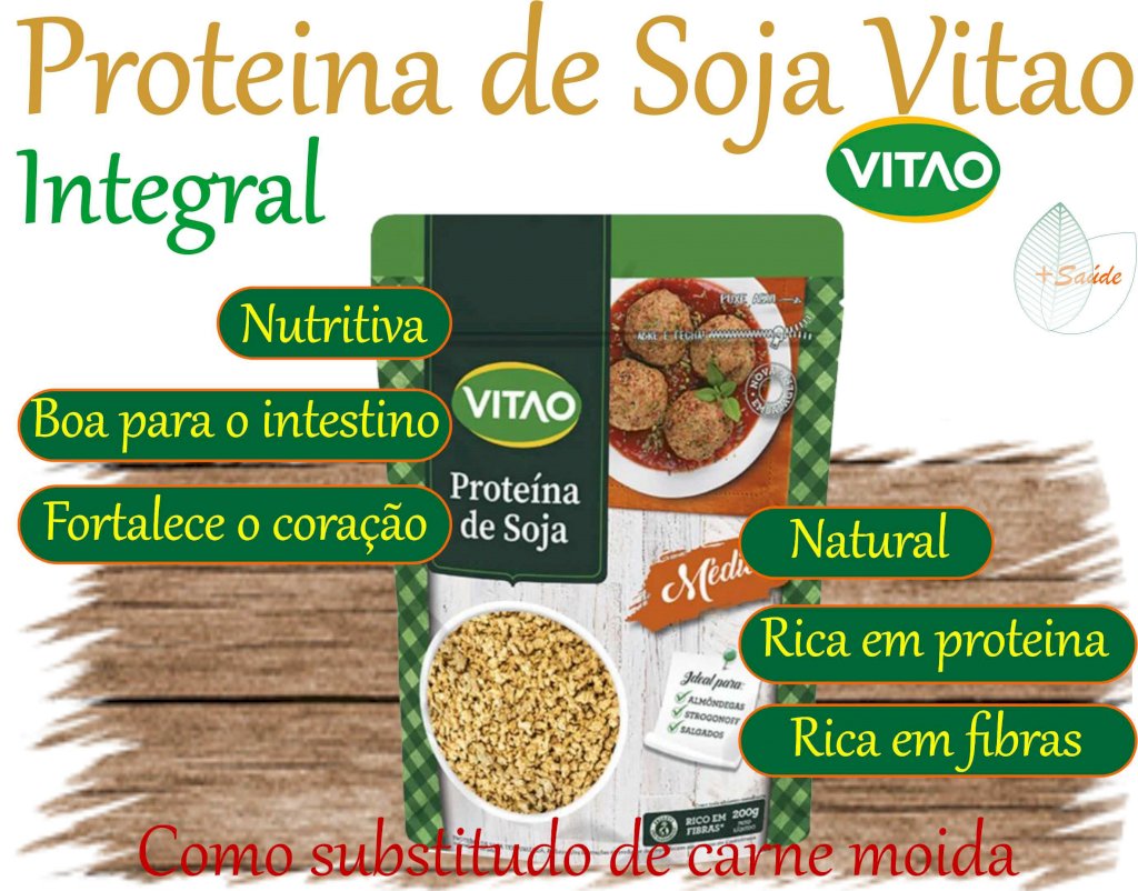 Proteina de soja texturizada Vitao