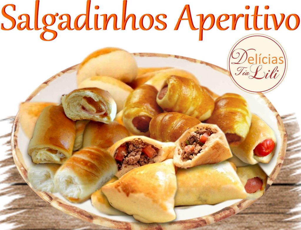 mini salgadinhos aperitivo Tia Lili-kit 50 unidades
