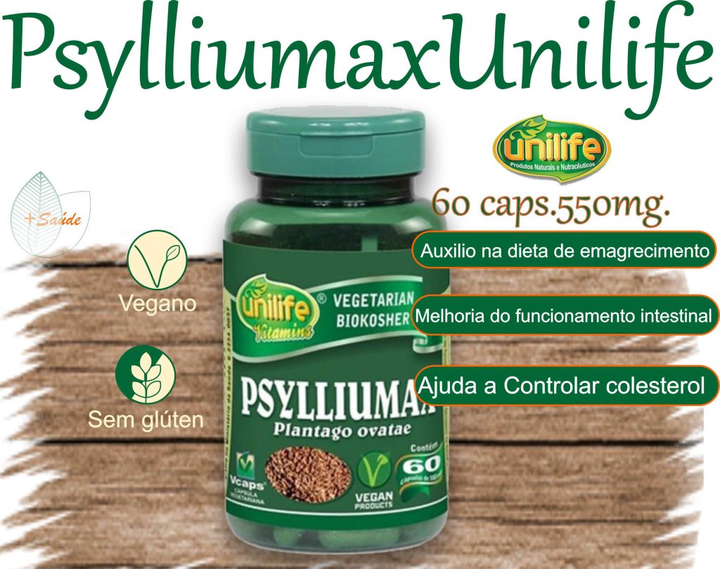 Cápsulas Psylliumax Unilife