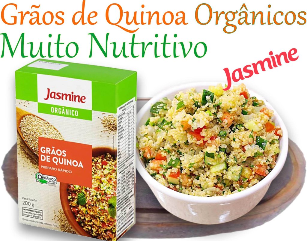 Grãos de Quinoa orgânicos Jasmine