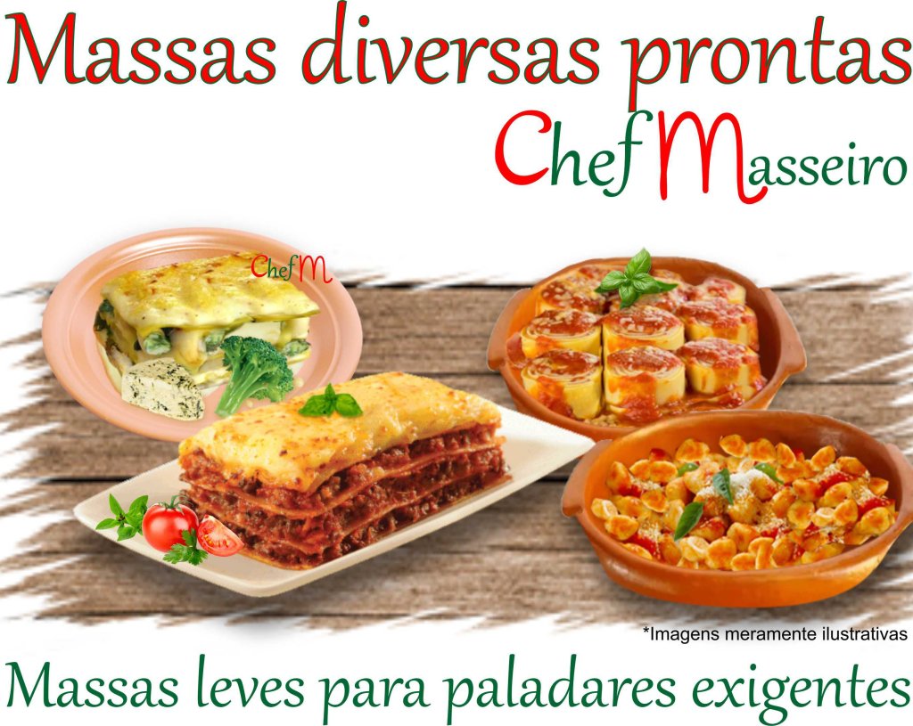 Massas prontas Chef Masseiro