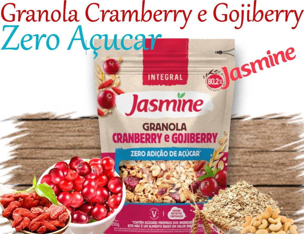 Granola Zero AçucarCramberry e Gojiberry