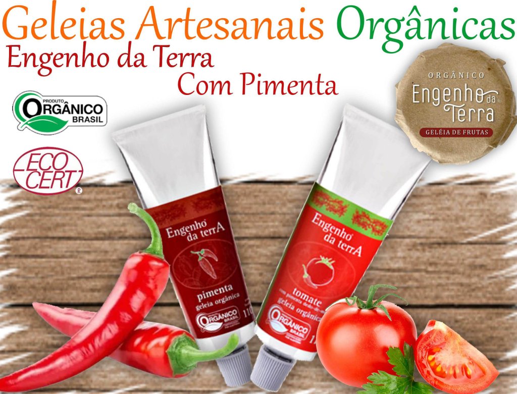 Geleias com pimenta Tubo Engenho da Terra