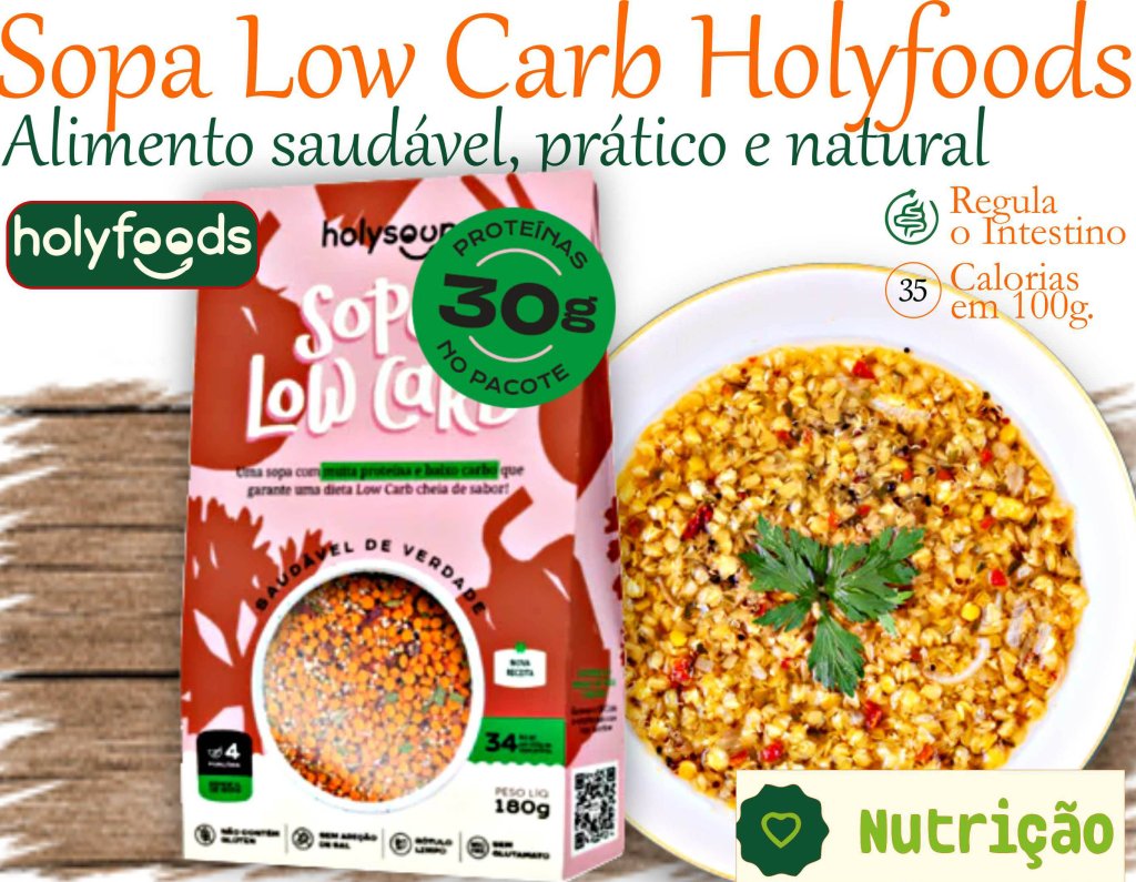Sopa Low Carb Holyfoods