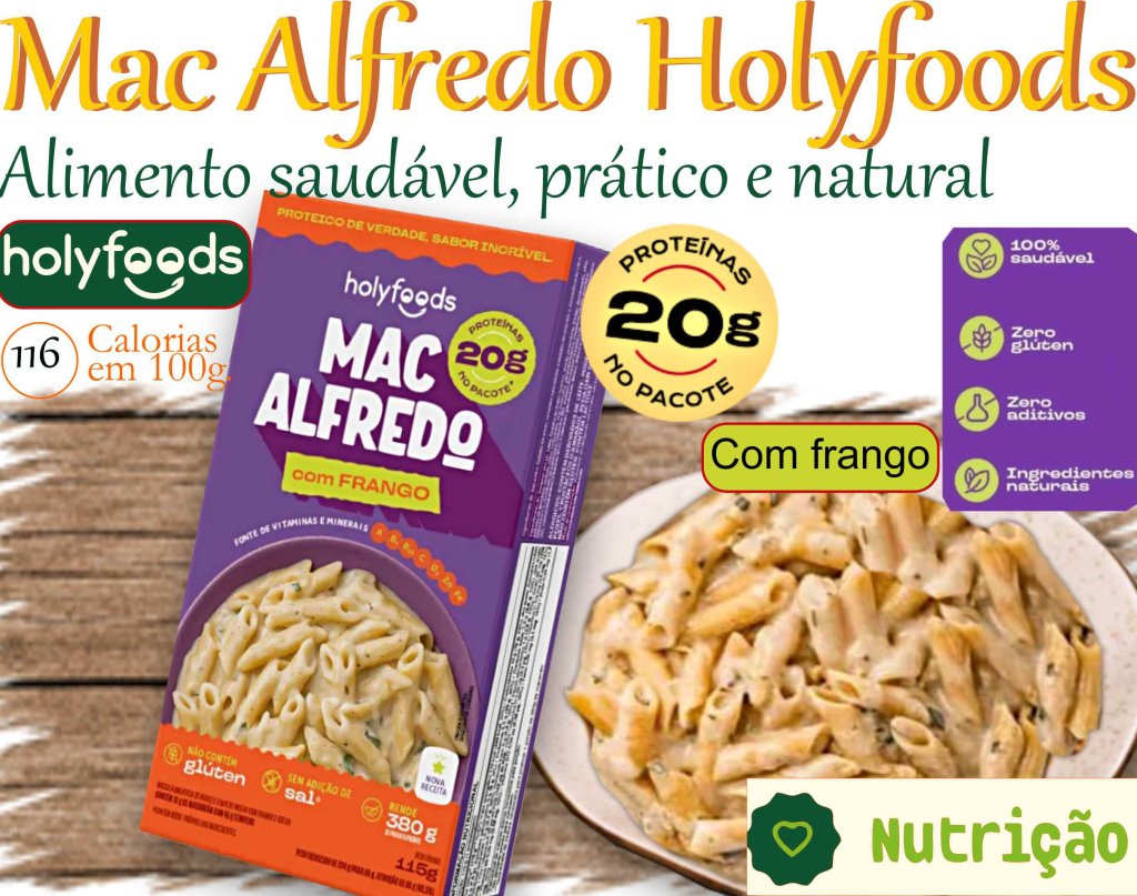 Macarrão Alfredo Holyfoods