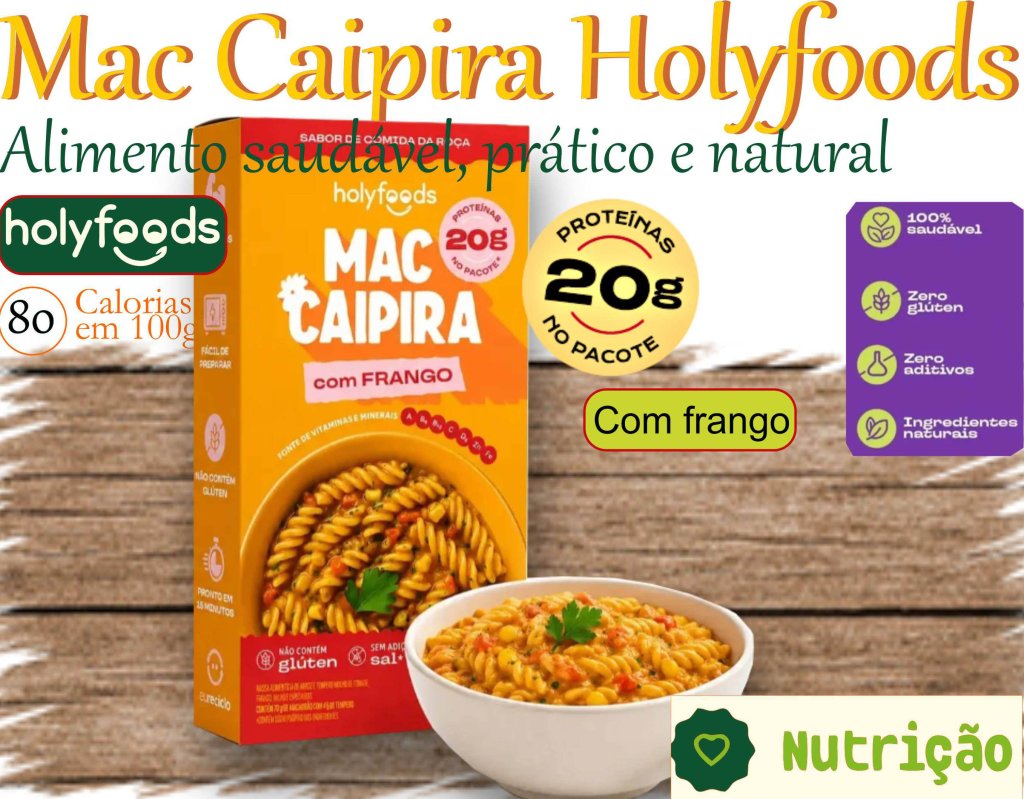 Macarrão Caipira Holyfoods