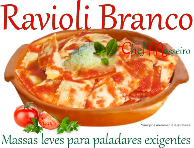 Ravioli Branco molho pronto