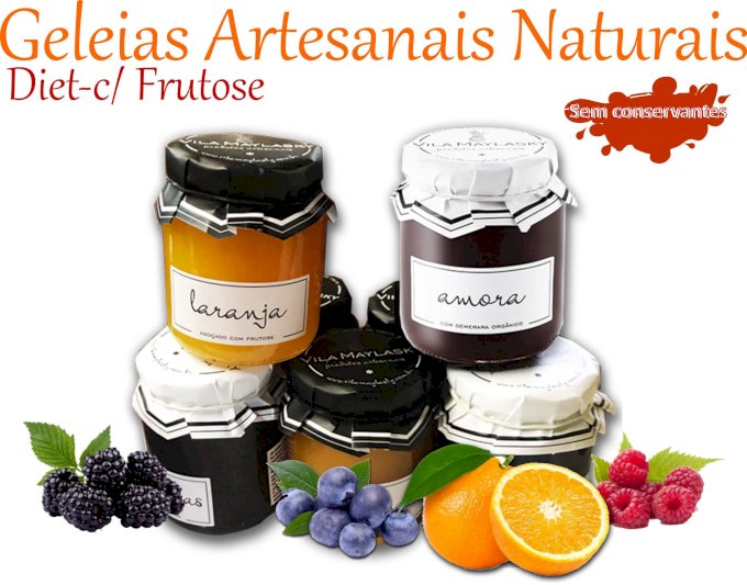 Geleias Naturais Diet c/ frutose