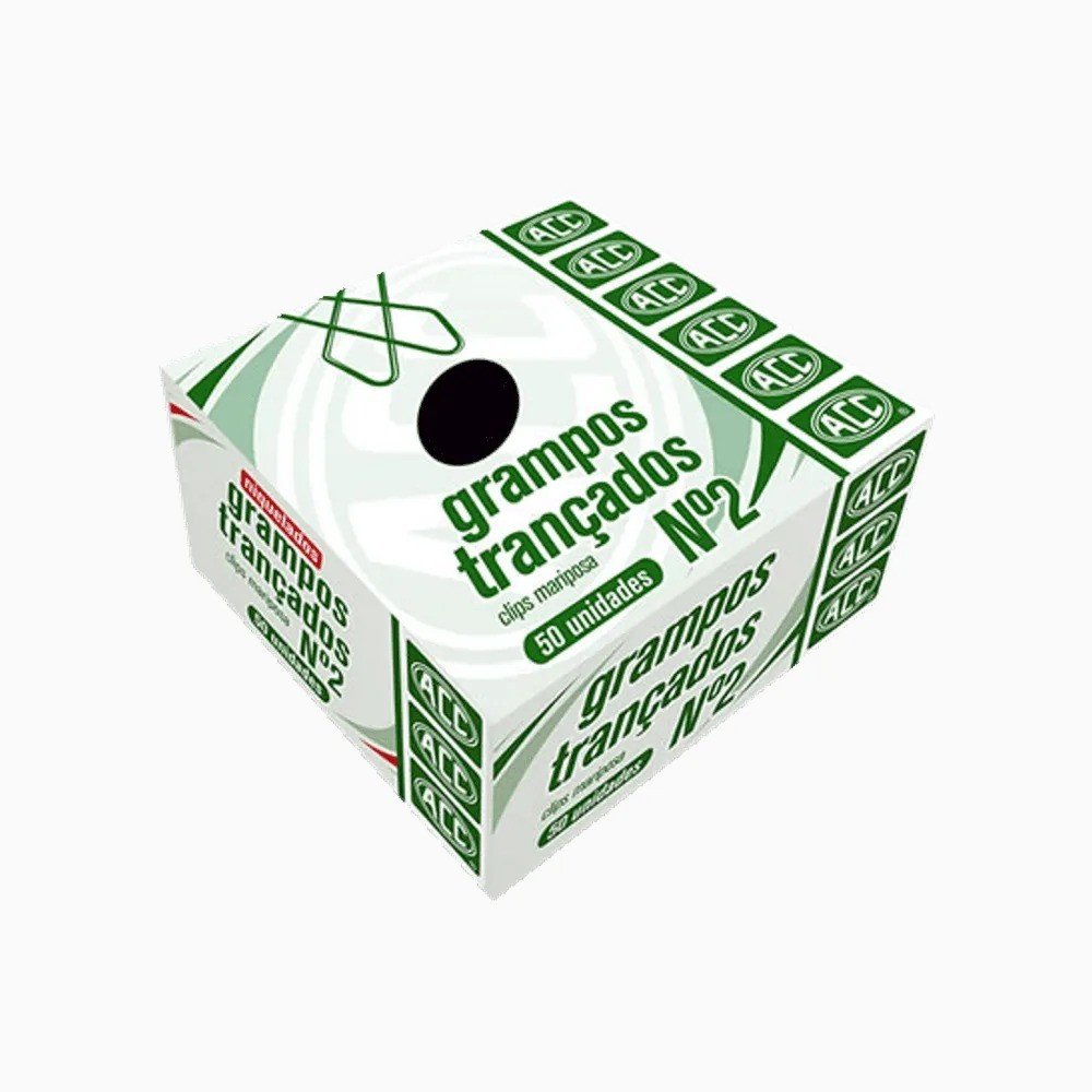 GRAMPO TRANCADO ACC N2 50UN ACO NIQUELADO	