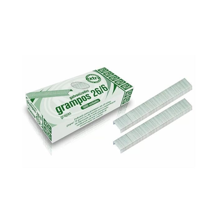 GRAMPO 26/6 GALVANIZADO 5000 UNIDADES ACC	